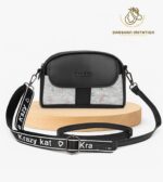 KRAZYCAT Women's flower Printed Structured Quilted Sling Bag black and More color✨ - Image 2