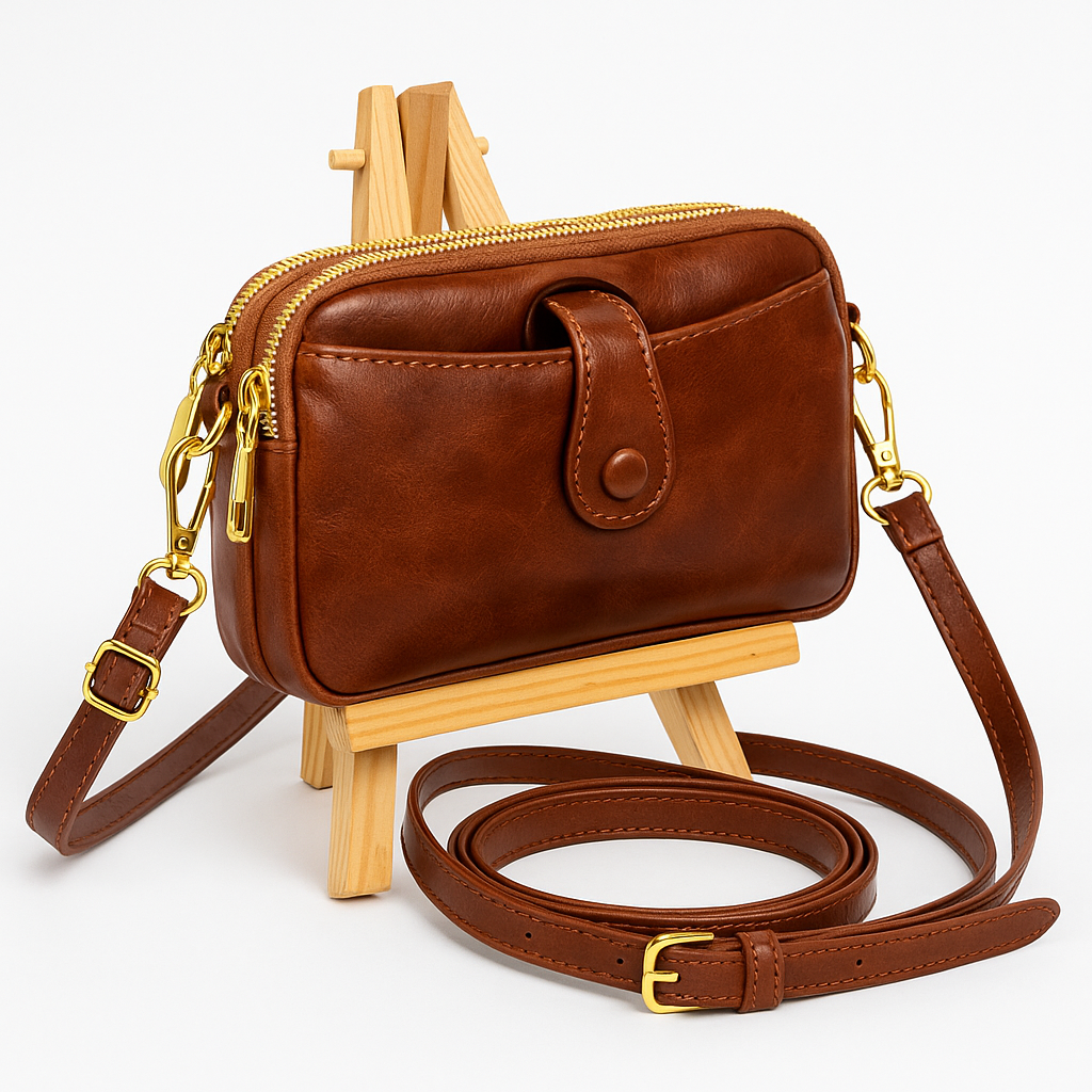 766c307e-0f8b-4b9a-a13f-5b67f7f060da 2025 Mini Women Sling BagsRetro Real Leather Messenger sling bag - Image 1