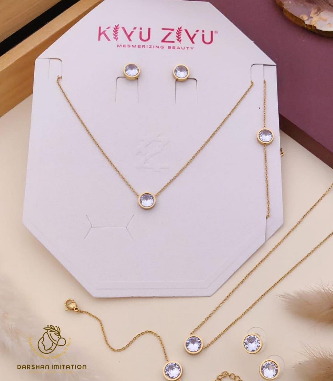 Gold-Plated Crystal Jewelry Set Gold-Plated Crystal Jewelry Set - Image 1