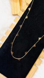 Floral Charm Gold-Plated Chain Necklace