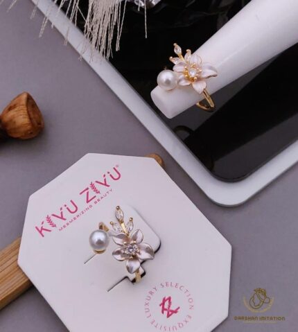 Graceful Lily Adjustable Ring